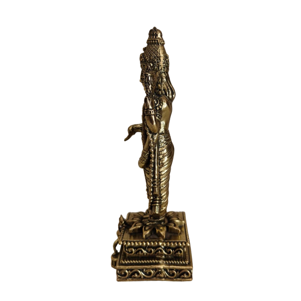 Brass Tirupati Balaji Statue - Standing Lord Venkateswara Idol for Home & Office   Brass Artwork