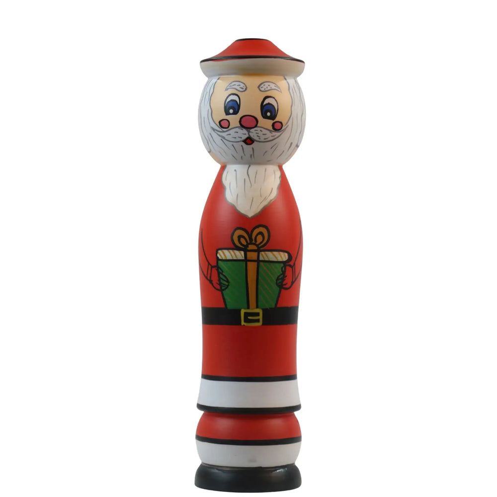 Durable wooden peg dolls featuring festive and fun characters