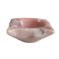 Handcrafted Floral Diya Lamp   Marble Soft Stone