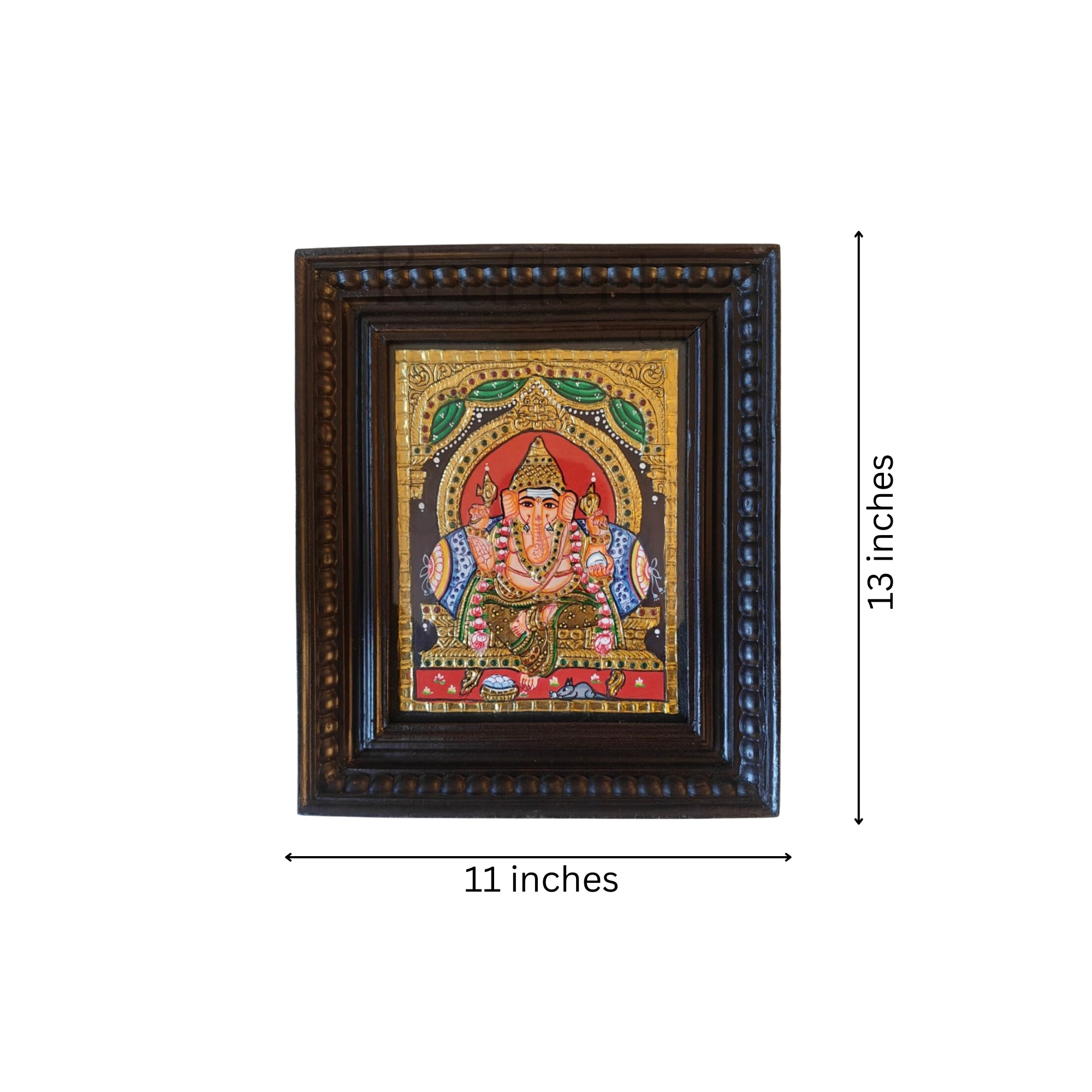 Divine Presence: Lord Ganesha in Tanjavur Style