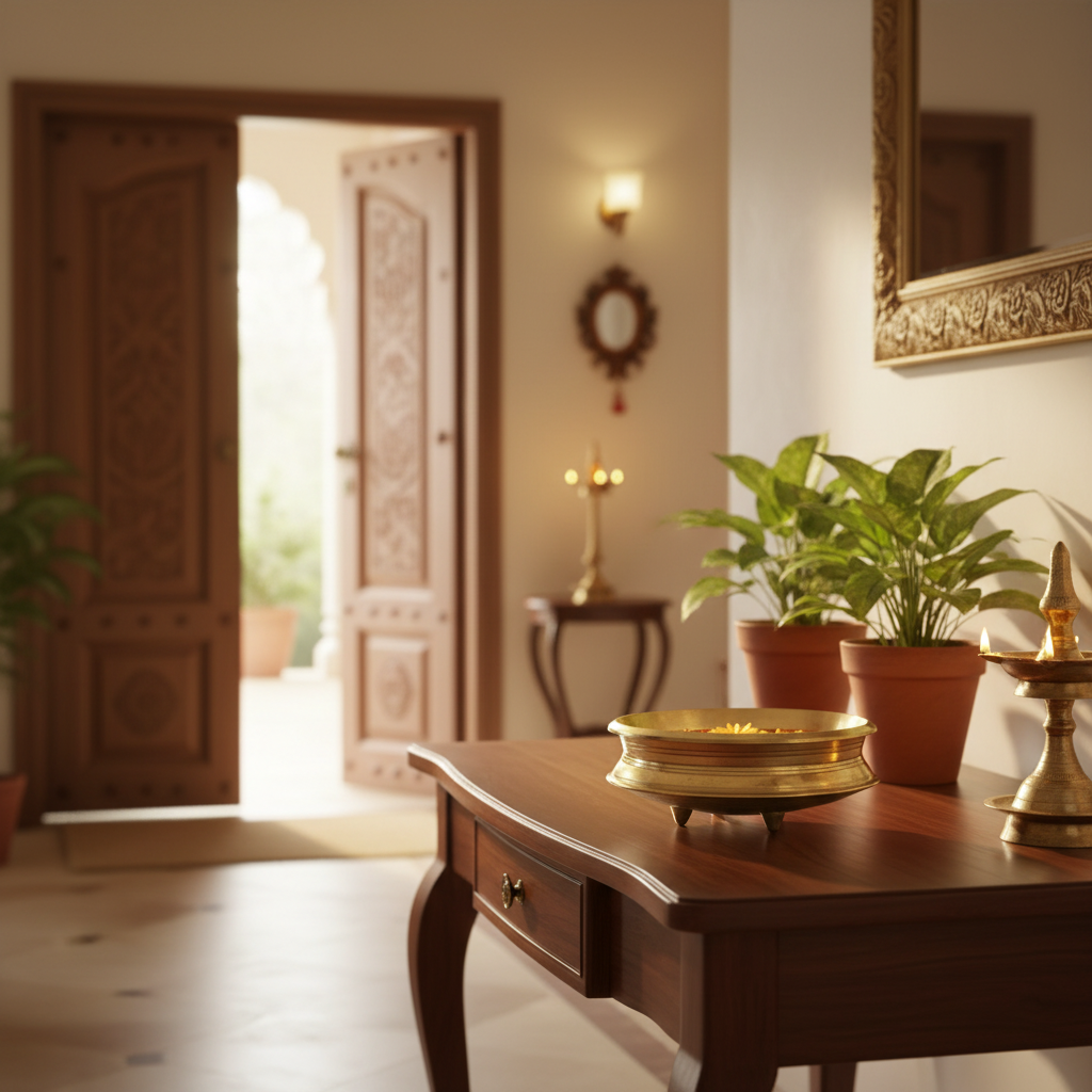 Handcrafted Bronze Uruli – Perfect for Floating Flowers & Home Decor