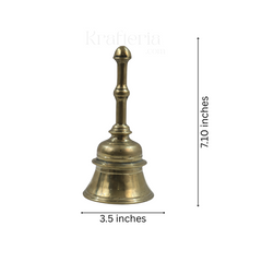 Pure Bronze Temple Bell – Ideal for Daily Pooja and Ceremonies
