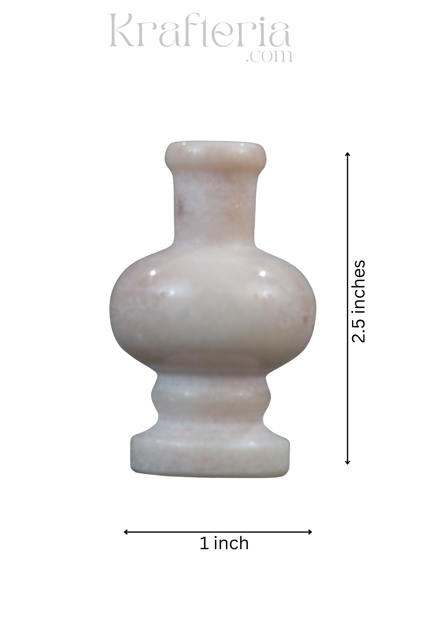 Handcrafted Marble Flower Vase – Elegant Home Decor