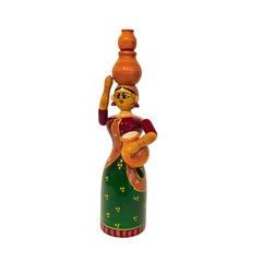 Etikoppaka Wooden The Double Pot Water Carrier