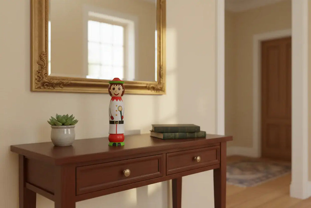 Eco-friendly handcrafted character peg dolls made of wood
