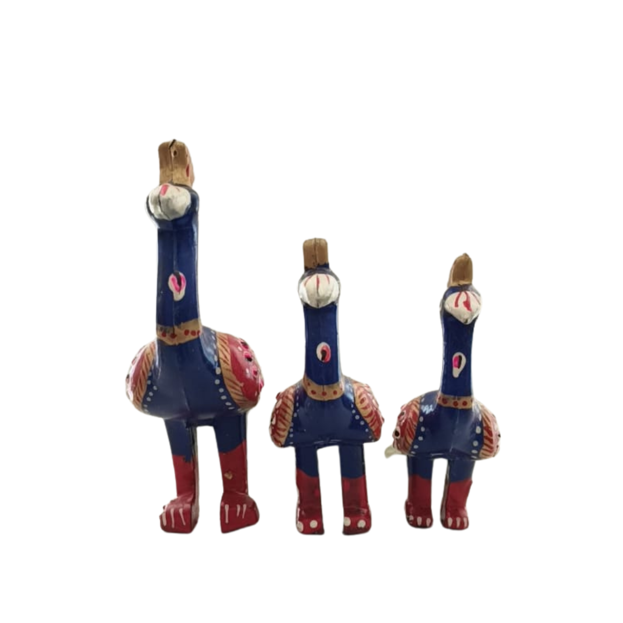 Wooden Decorative Peacock Trio | Handcrafted Art Pieces