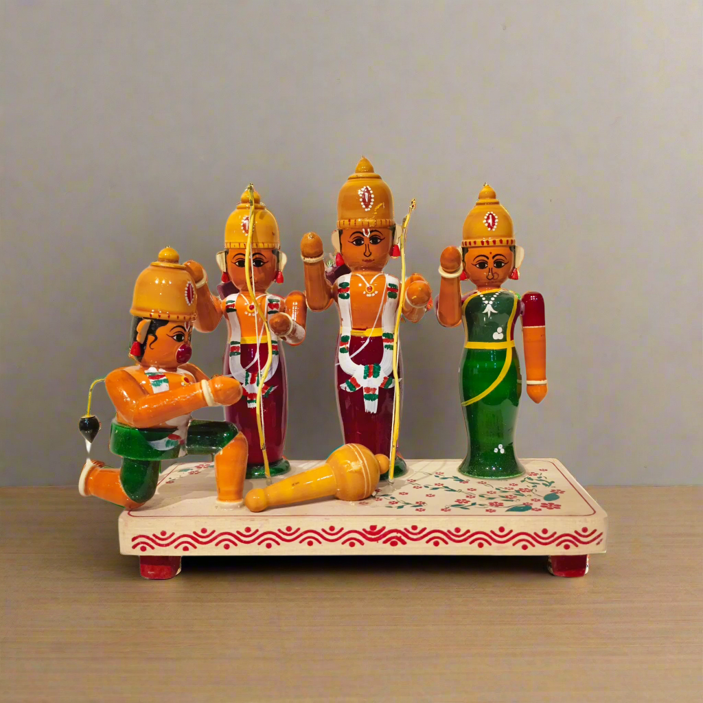 Traditional Etikoppaka Lacquerware - The Royal Court of Ayodhya