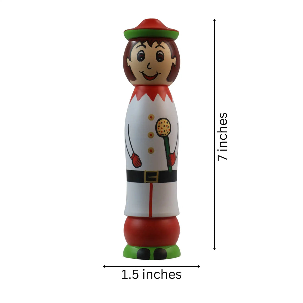 Non-toxic wooden peg dolls with classic and fun characters