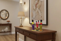 Channapatna Wooden Dhankutni – Handcrafted & Hand-Painted Decor   Wooden Lacquerware&toys