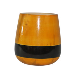 Handmade painted wooden pen stand