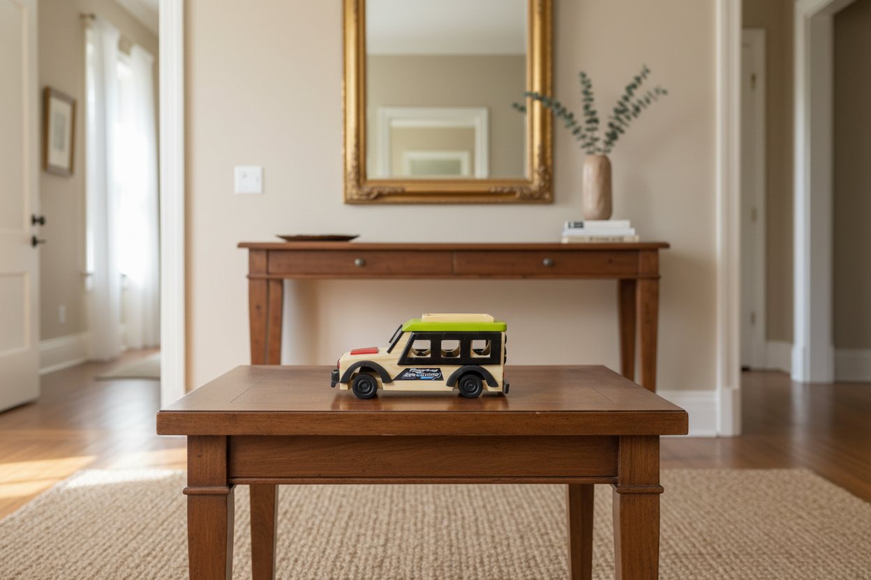 Channapatna Wooden SUV Car – Vibrant Multi-Colour Handmade Toy   Wooden Lacquerware&toys