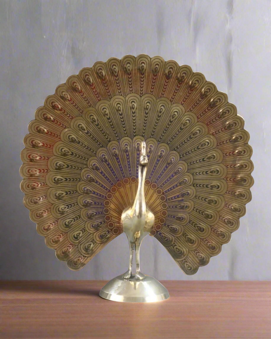 Handcrafted Brass Dancing Peacock – Cultural Home Décor