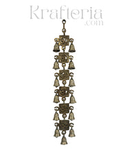 Brass Om Bell Wall Hanging – Perfect for Meditation and Prayer Spaces