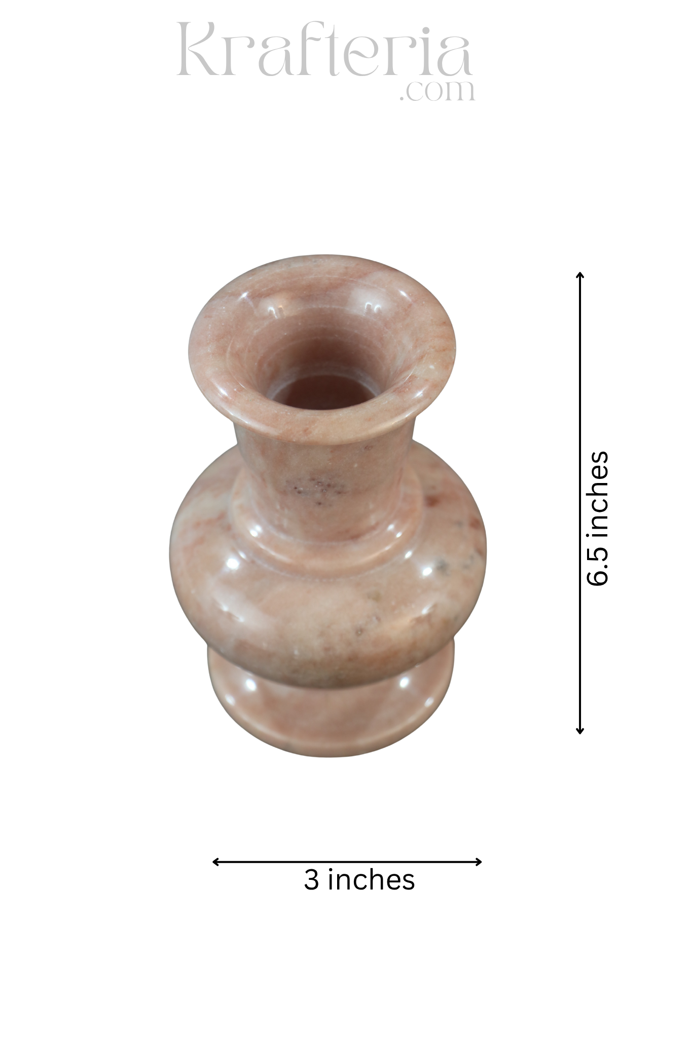 Handcrafted Marble Flower Vase – Elegant Home Decor