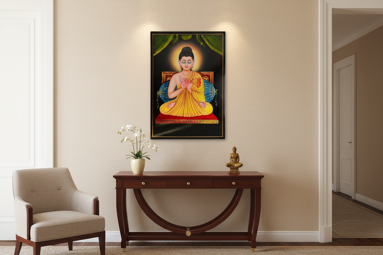 Buddha Nirmal Painting   Paintings