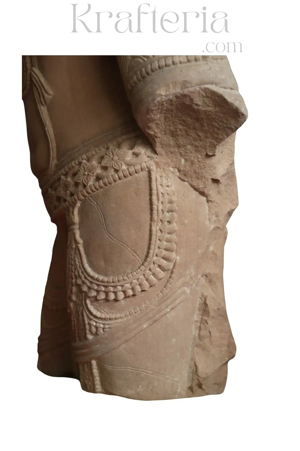 Ancient Indian Sandstone Sculpture of a Divine Being (Deva/Gandharva)   Sand Stone