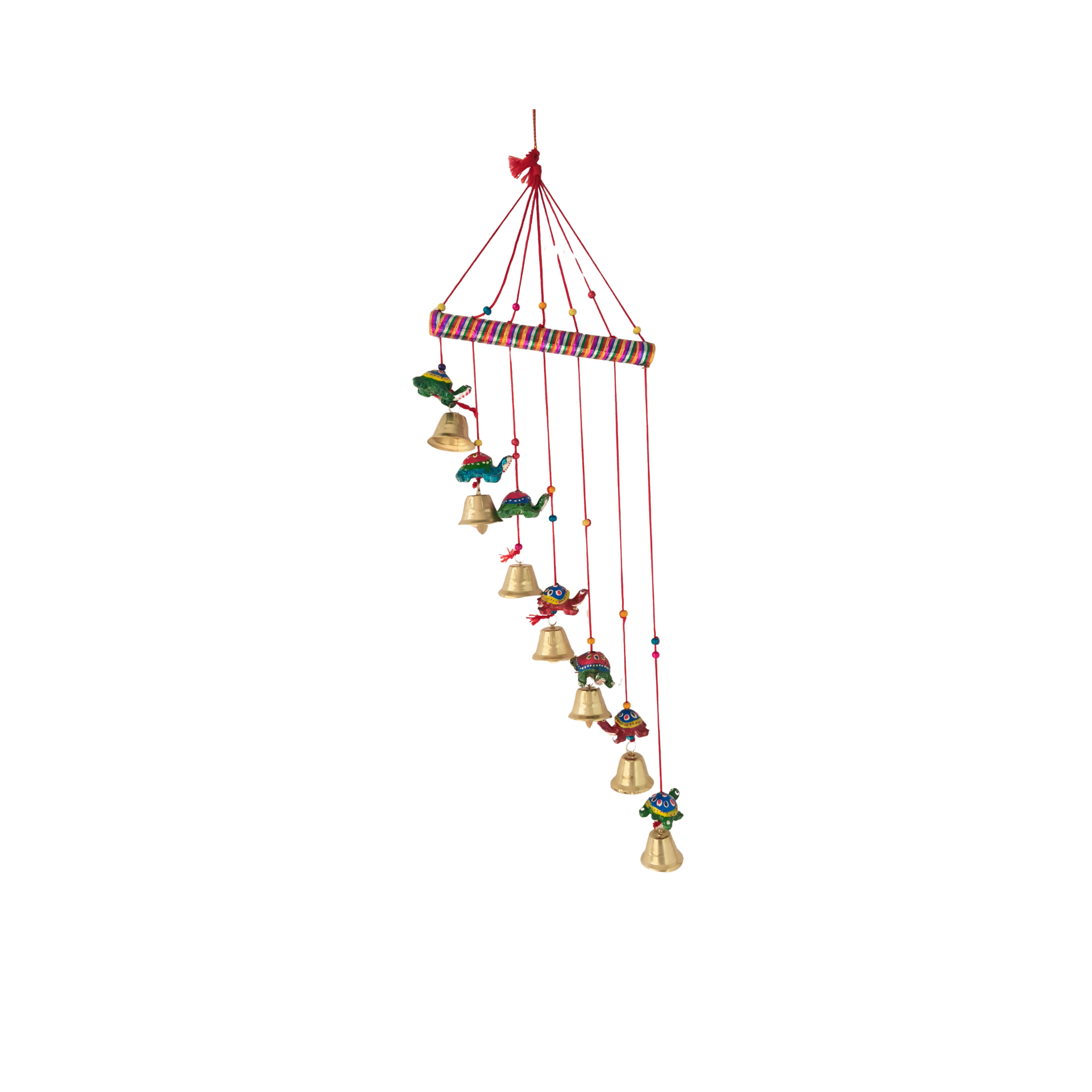 Auspicious Indian Folk Art Turtle Wall Hanging