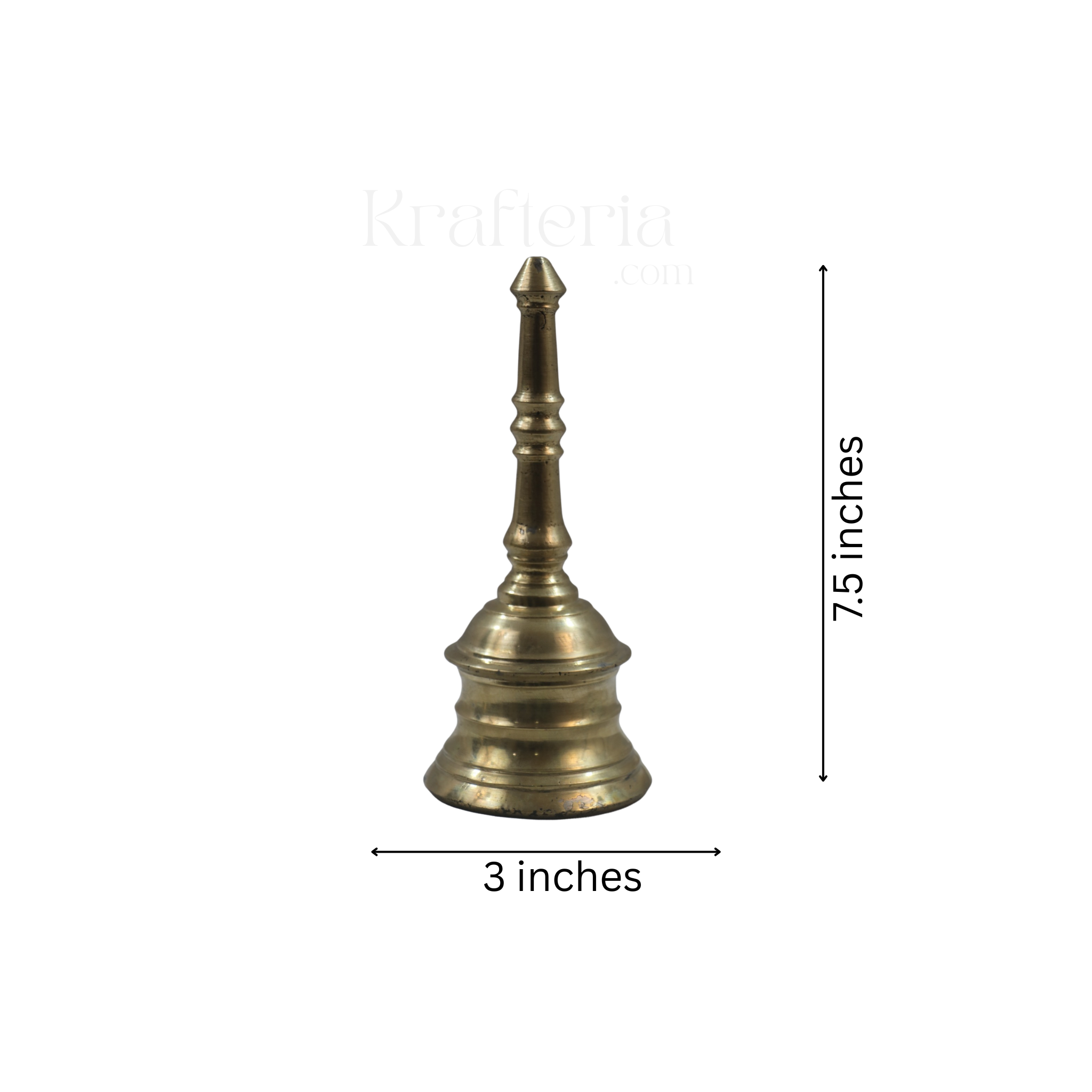 Pure Bronze Temple Bell – Ideal for Daily Pooja and Ceremonies