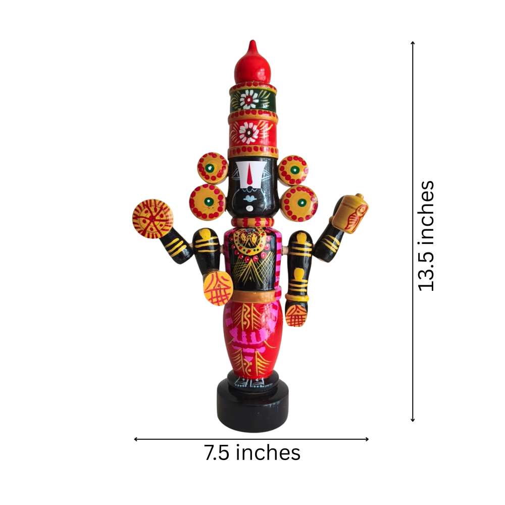 Sacred Elegance of Lord Balaji Etikoppaka Lacquerware   Etikoppaka Lacquerware