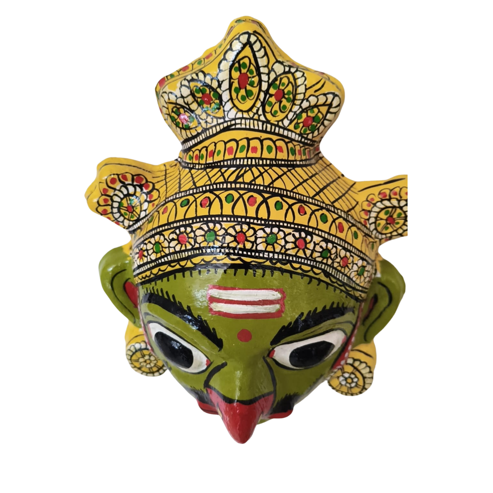 Garuda Face Mask Wall Hanging – Telangana Handcrafted Art   wall decor
