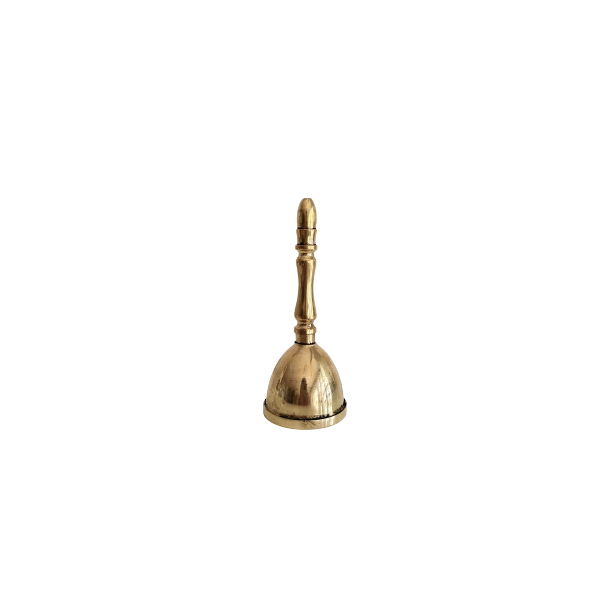 Traditional Golden Brass Puja Bell / Ghanti for Worship