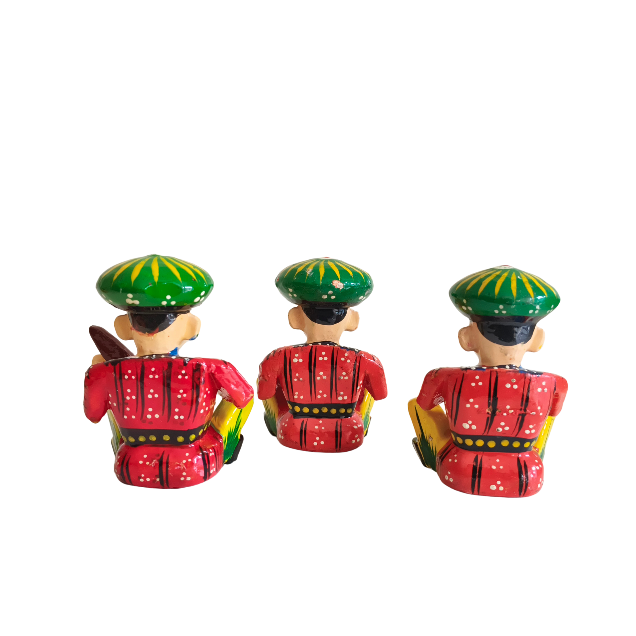 Hand-Painted Rajasthani Musician Ensemble Miniature Set