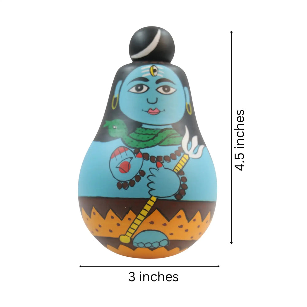 Hand-carved Shiva idol for home décor
