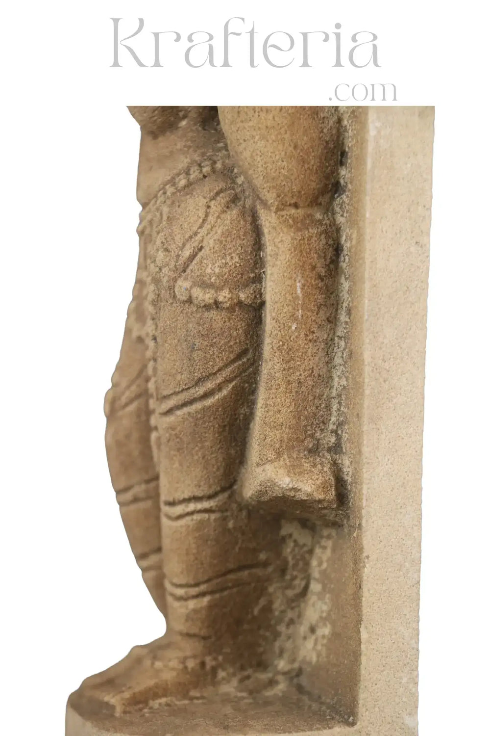 A Lady Adorning Herself with a Mirror   Sand Stone