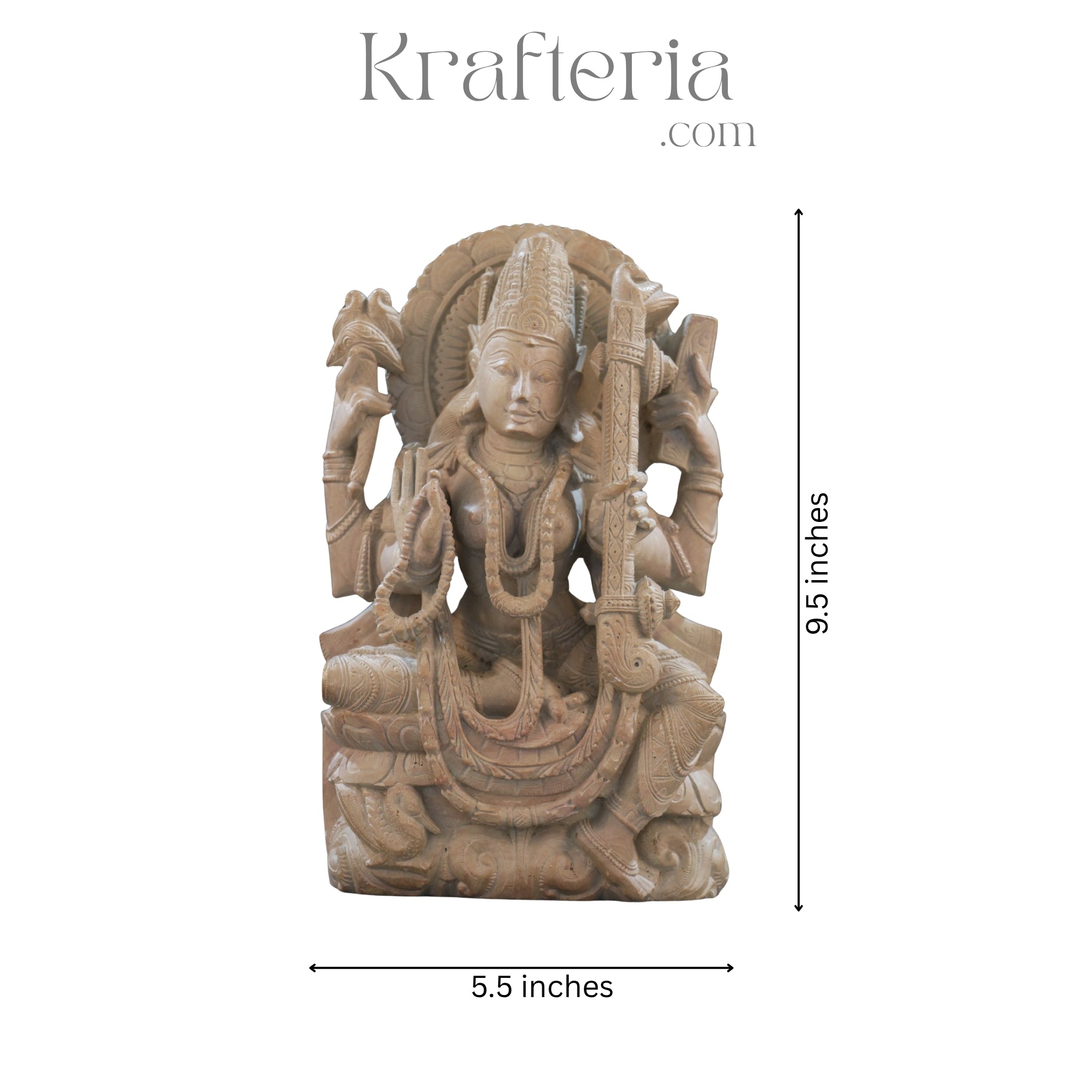 Sculpture of Saraswathi – Inspiring Goddess of Education and Arts