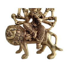 Handcrafted Brass Durga Mata Idol   Brass Ware