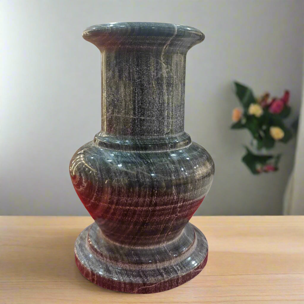 Handcrafted Marble Flower Vase – Elegant Home Decor