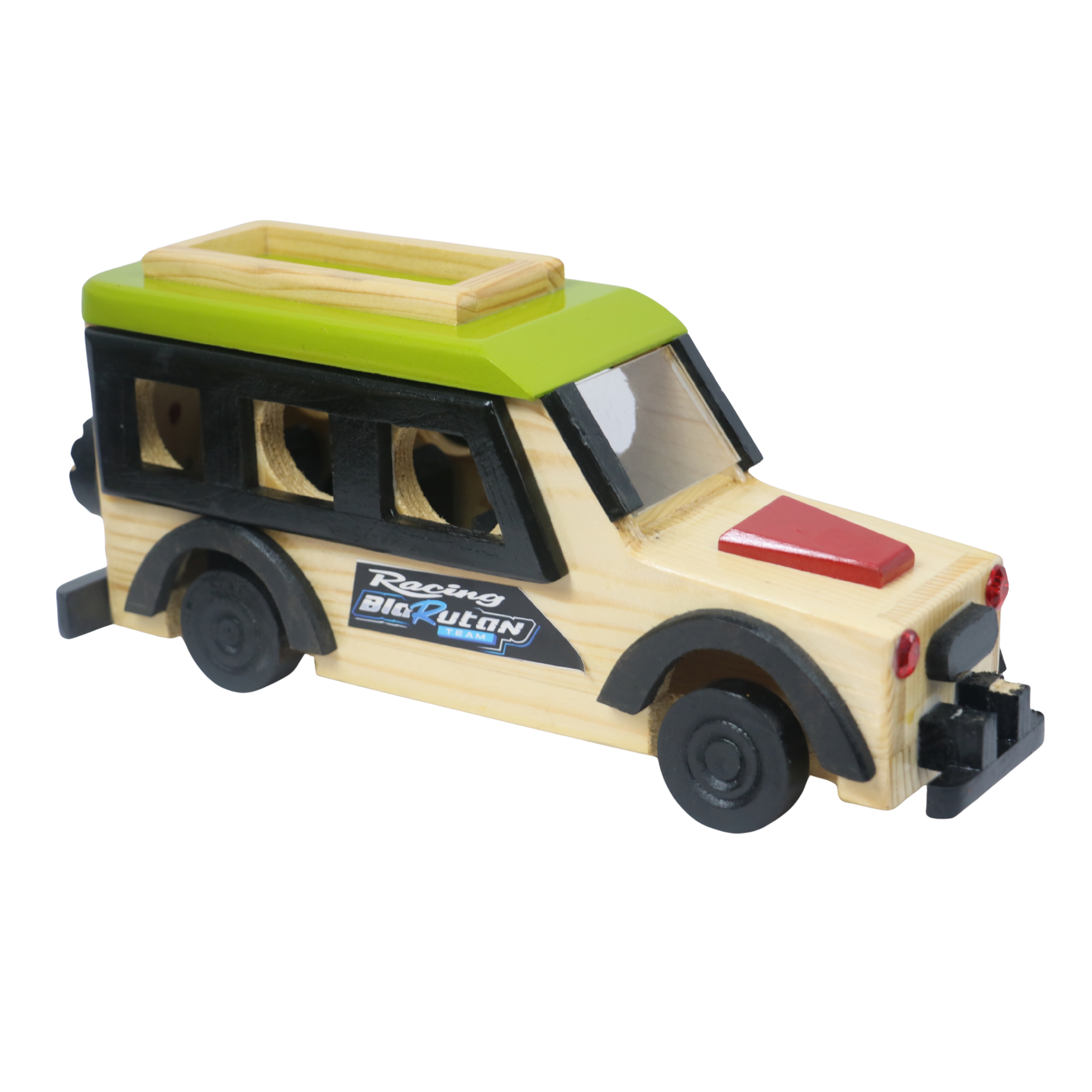 Channapatna Wooden SUV Car – Vibrant Multi-Colour Handmade Toy   Wooden Lacquerware&toys