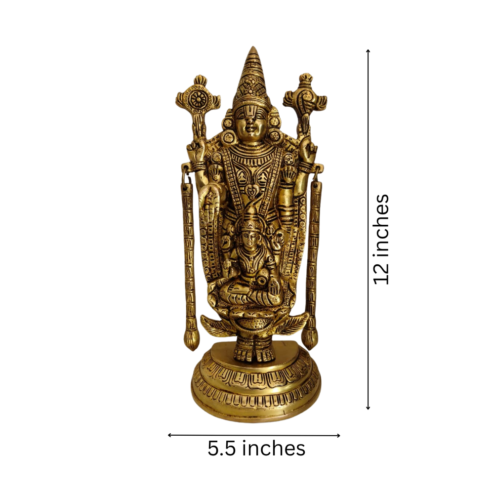 Lakshmi Venkateswara Brass Idol   Brass Artwork
