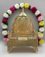 Shuddha Peetham – Brass Pooja Simhasan for Divine Idols