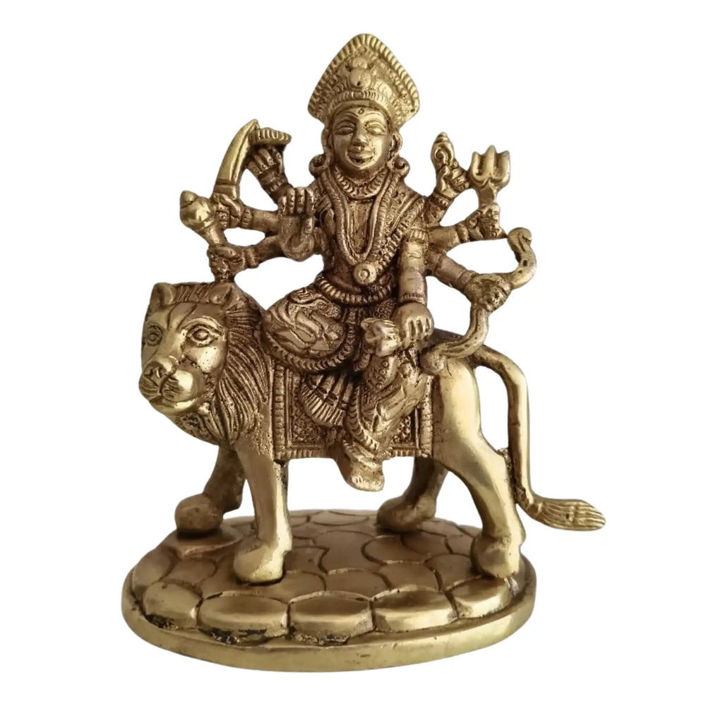 Handcrafted Brass Durga Mata Idol   Brass Ware