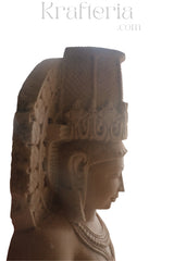 Ancient Indian Sandstone Sculpture of a Divine Being (Deva/Gandharva)