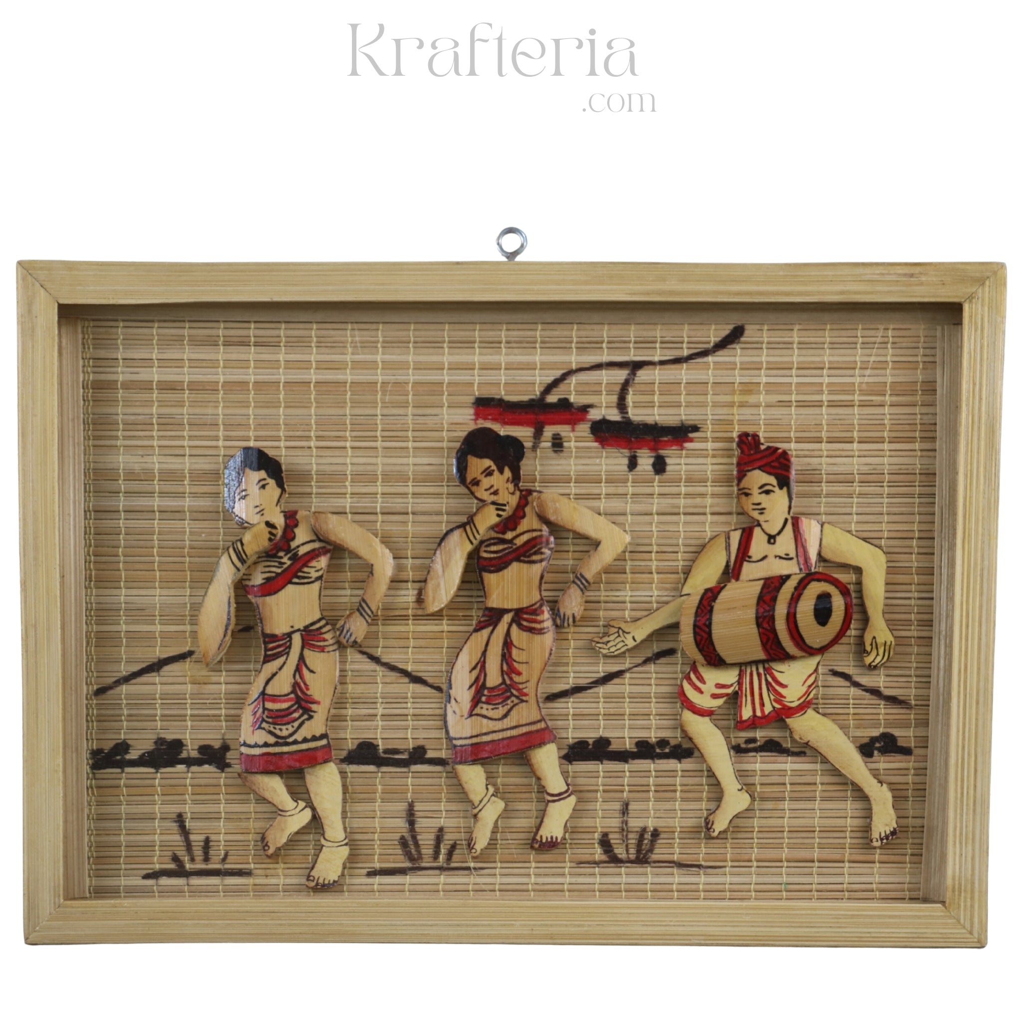 Handcrafted Tribal Bamboo Wall Decor – Ethnic Art Piece