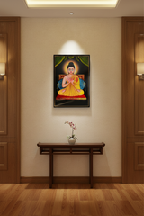 Traditional Nirmal painting of Lord Buddha