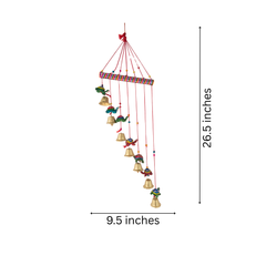 Auspicious Indian Folk Art Turtle Wall Hanging