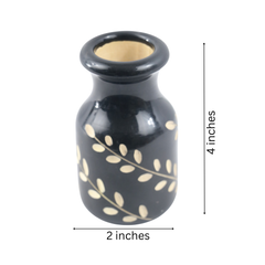 Hand painted wooden flower vase from Channapatna