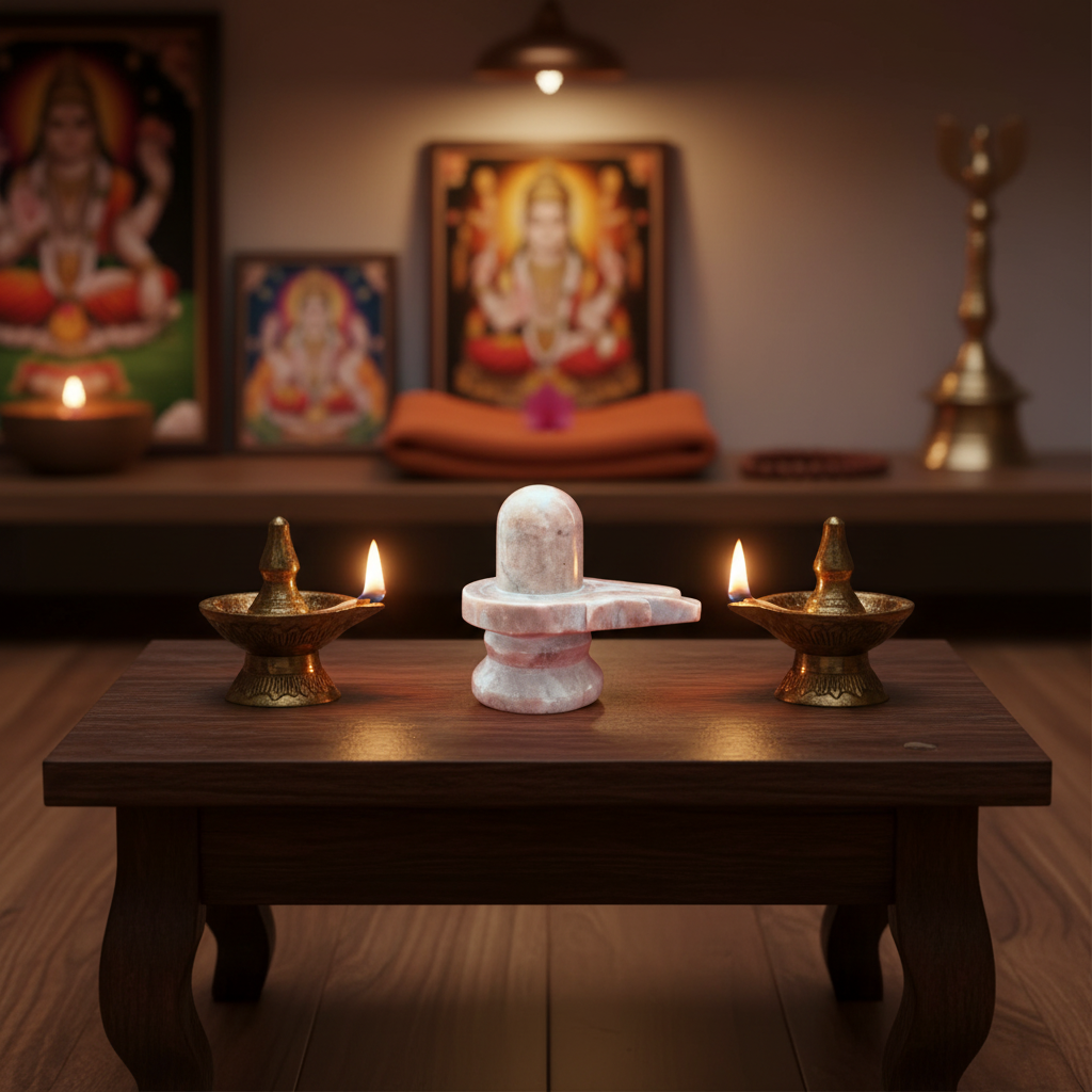 Handcrafted Marble Shiva Lingam-Spiritual Home Temple Idol   Marble Soft Stone