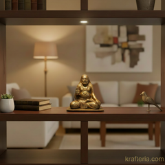 Brass Ramanujacharya Statue | Divine Spiritual Tabletop Idol   Brass Artwork