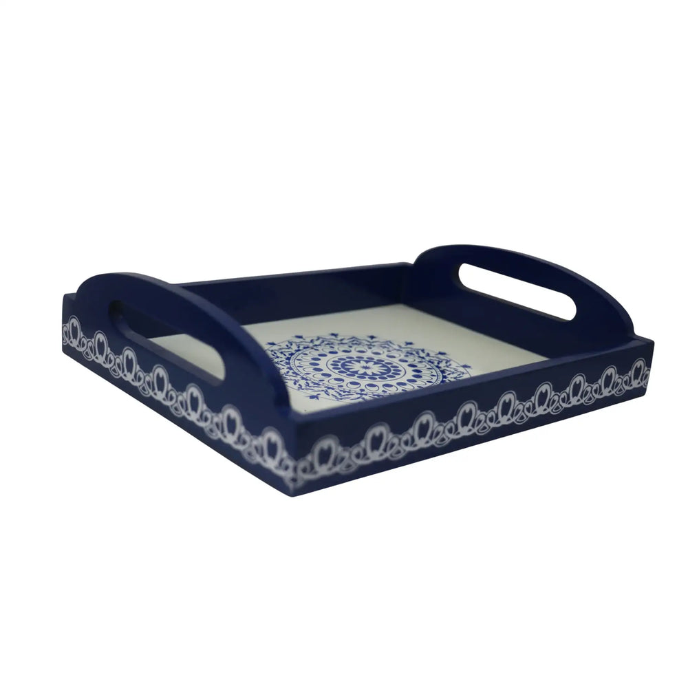 Colourful Channapatna wooden tray showcasing handcrafted folk art