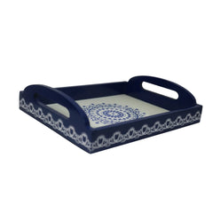 Colourful Channapatna wooden tray showcasing handcrafted folk art