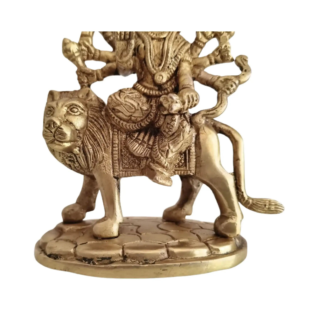 Handcrafted Brass Durga Mata Idol   Brass Ware