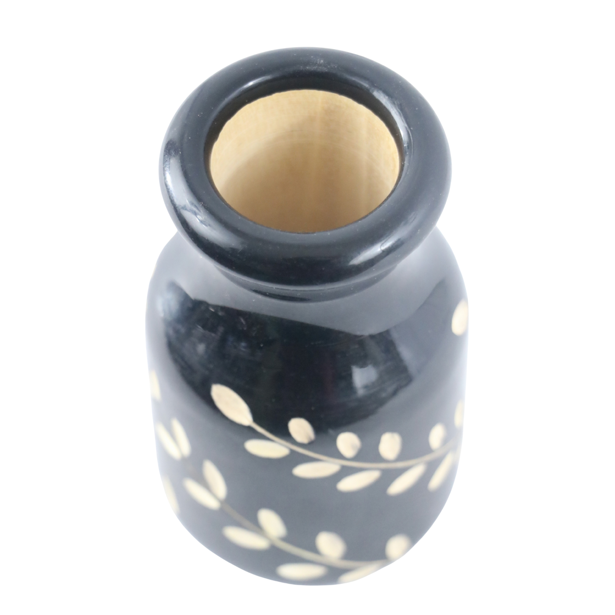 Artisan crafted Channapatna decorative vase