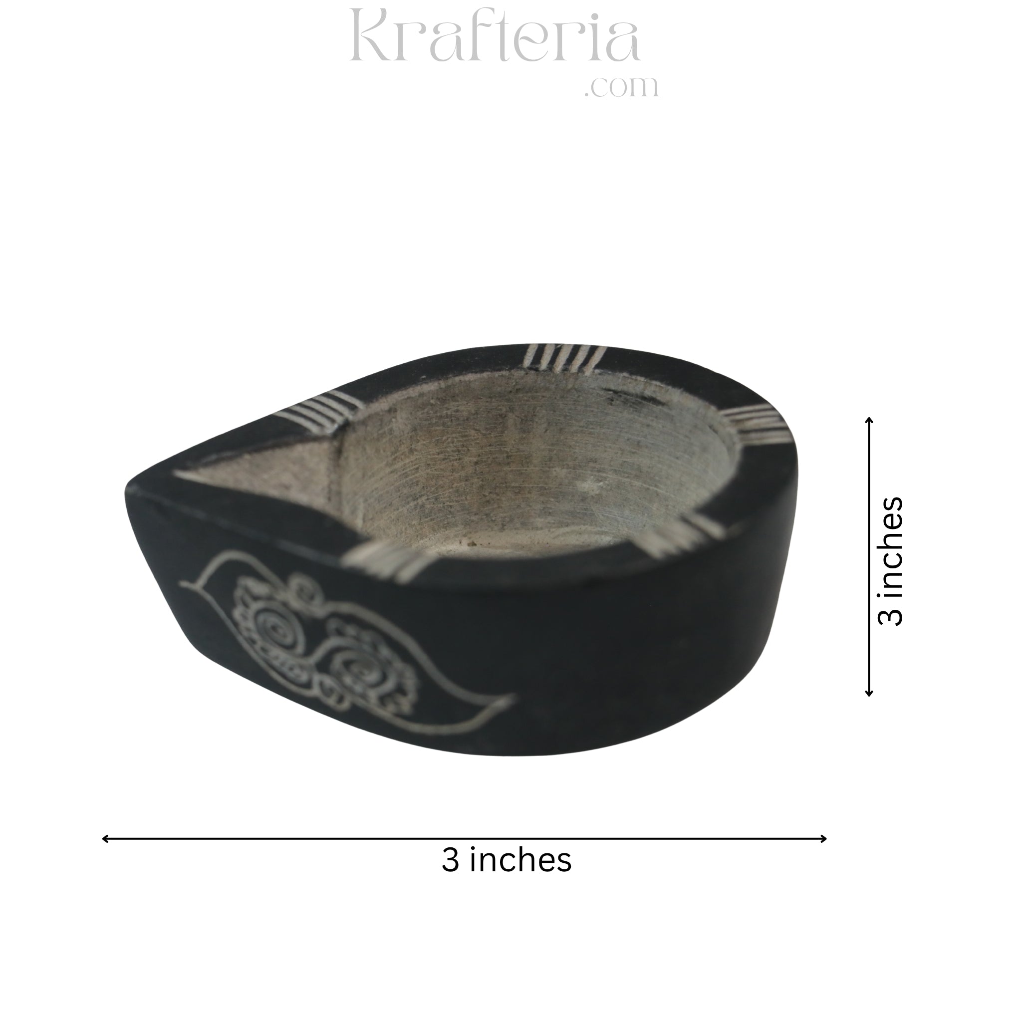 Traditional Soft Stone Diya Pair – Temple & Festival Decor