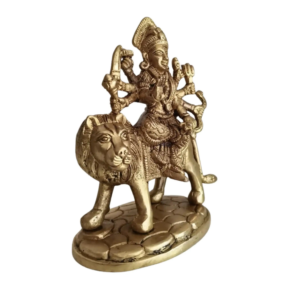 Handcrafted Brass Durga Mata Idol   Brass Ware