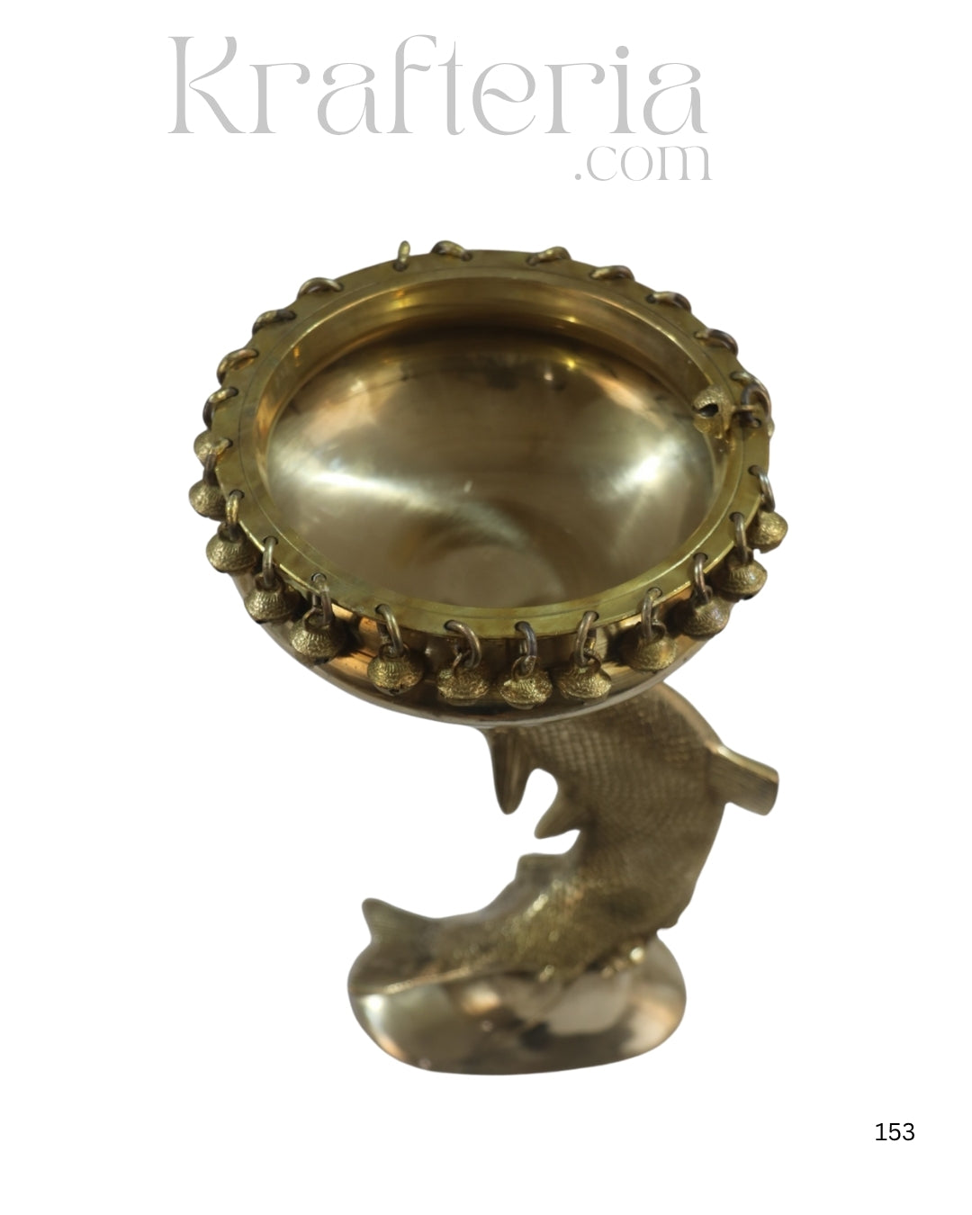Decorative Brass Fish Urli for Floating Flowers & Candles