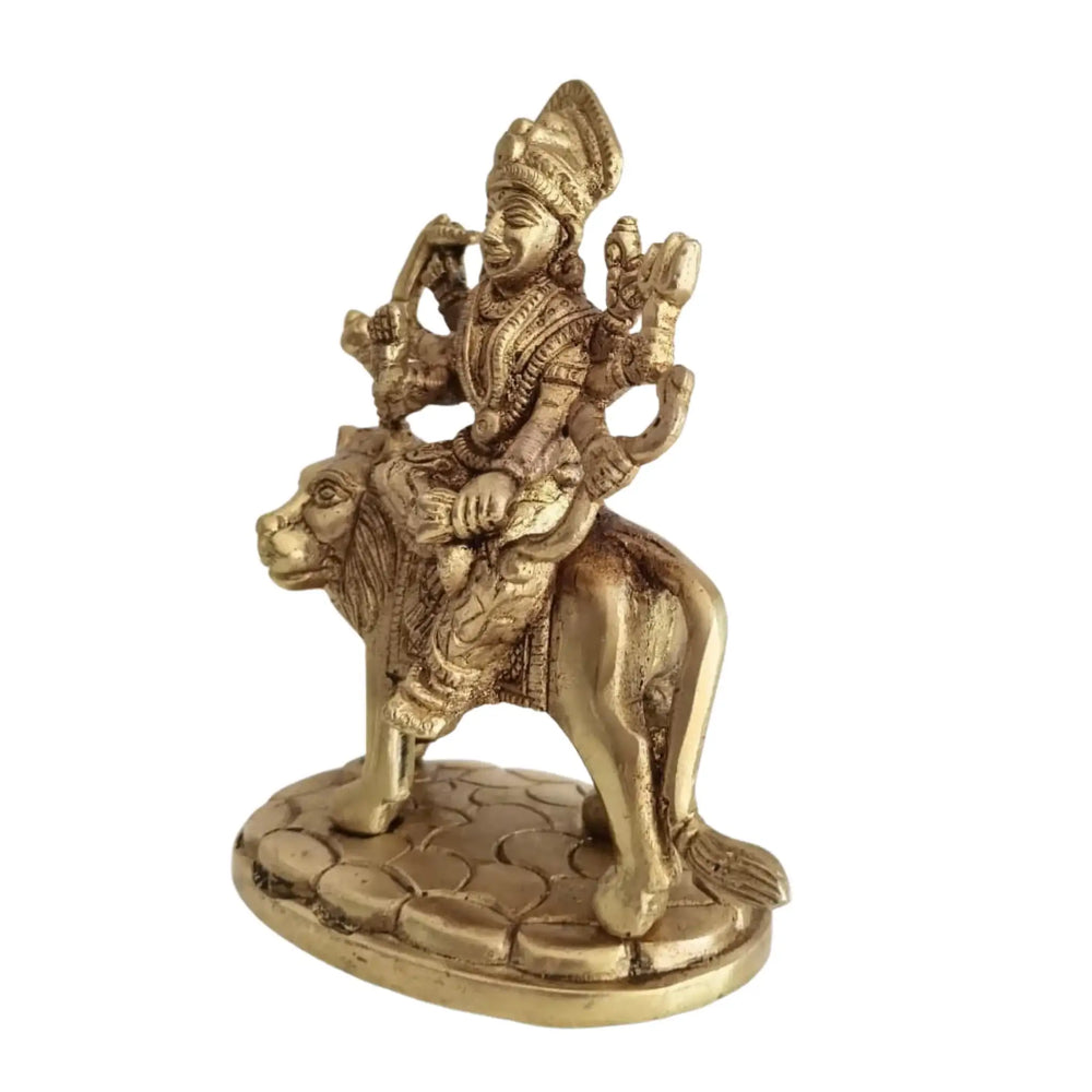 Handcrafted Brass Durga Mata Idol   Brass Ware